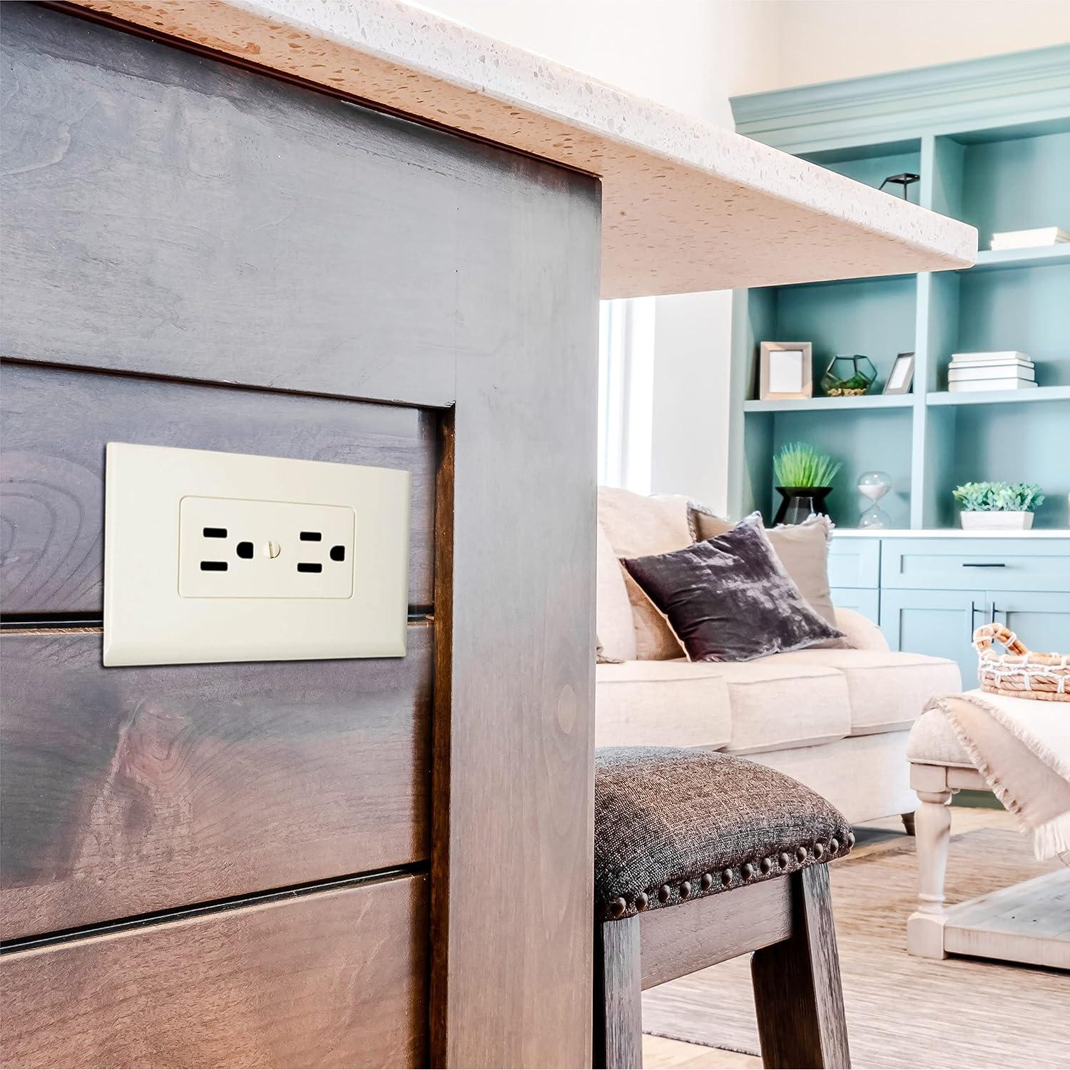 Placas de Pared Decorativas TayMac MW2500I - Paquete de 5 - Policarbonato Marfil