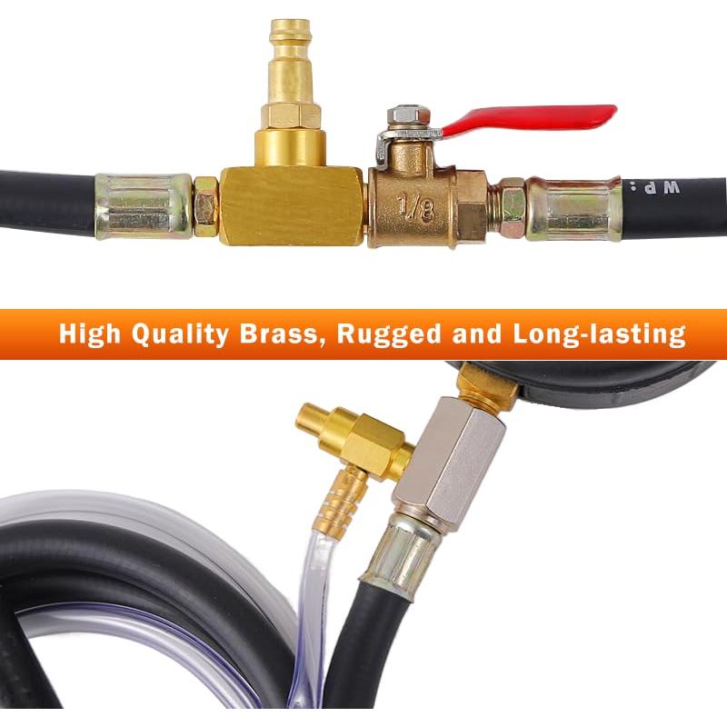 Kit de Prueba de Presión de Inyección de Combustible ZJERYL 0-10 Bar