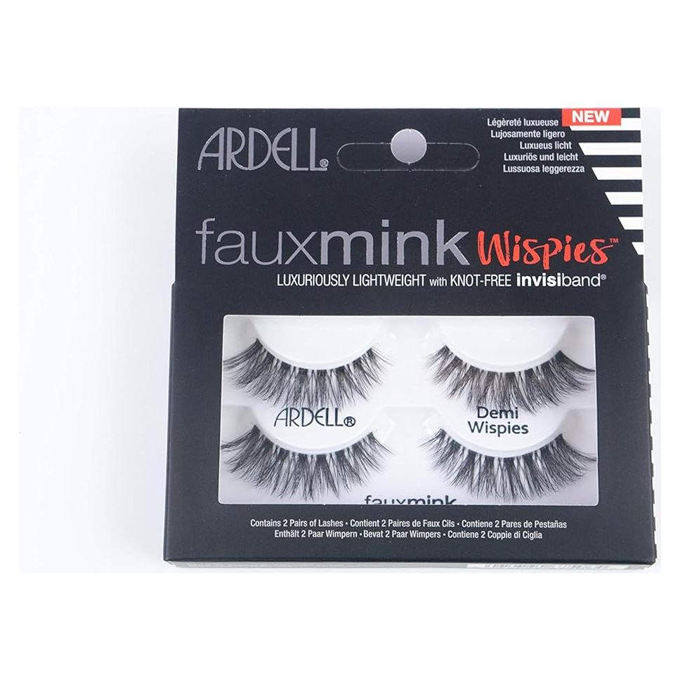 Pestañas Postizas Ardell Faux Mink Wispies - 2 Pares Ligeras