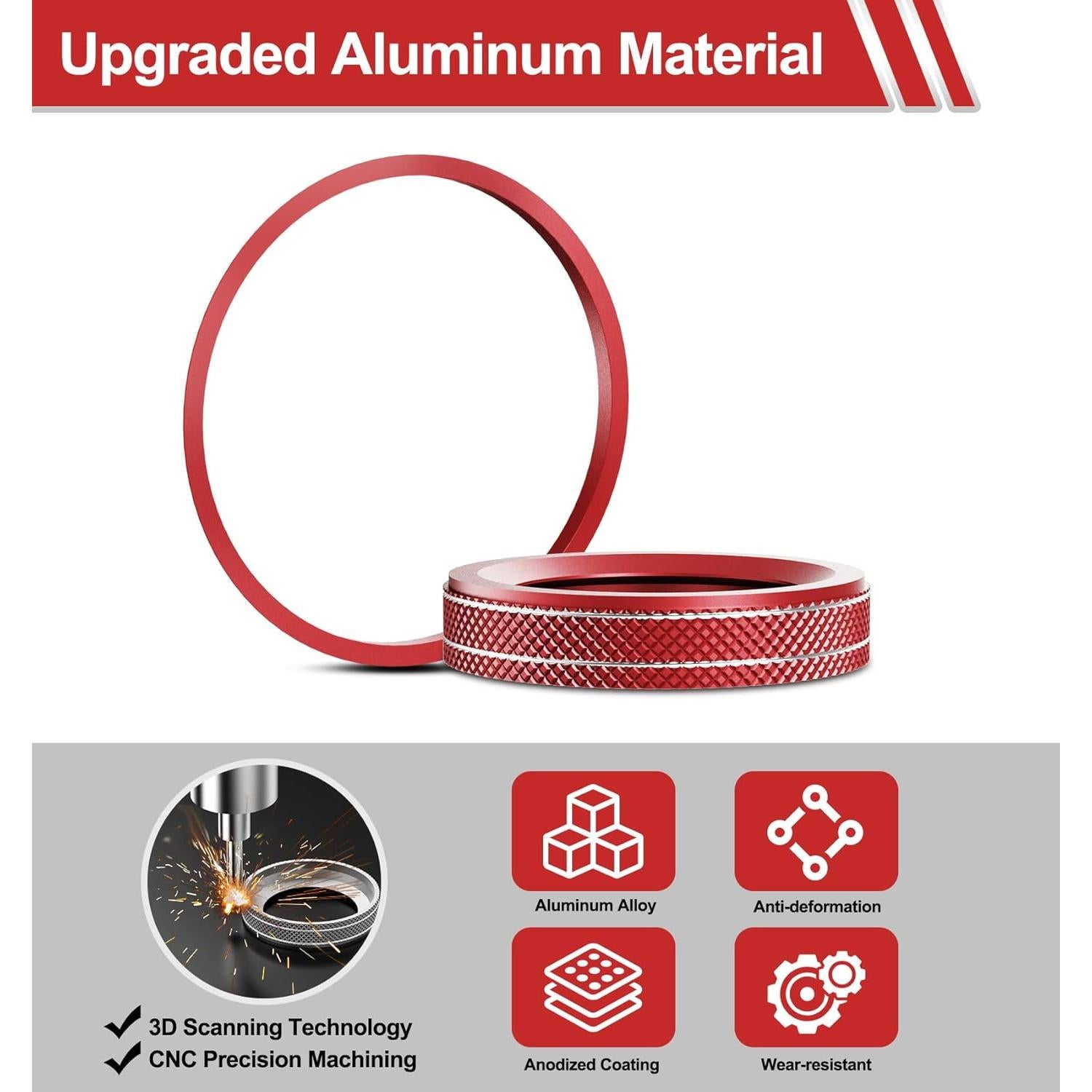 Accesorios de Interior Toyota Tacoma 2020-2023 6 PCS Aluminio