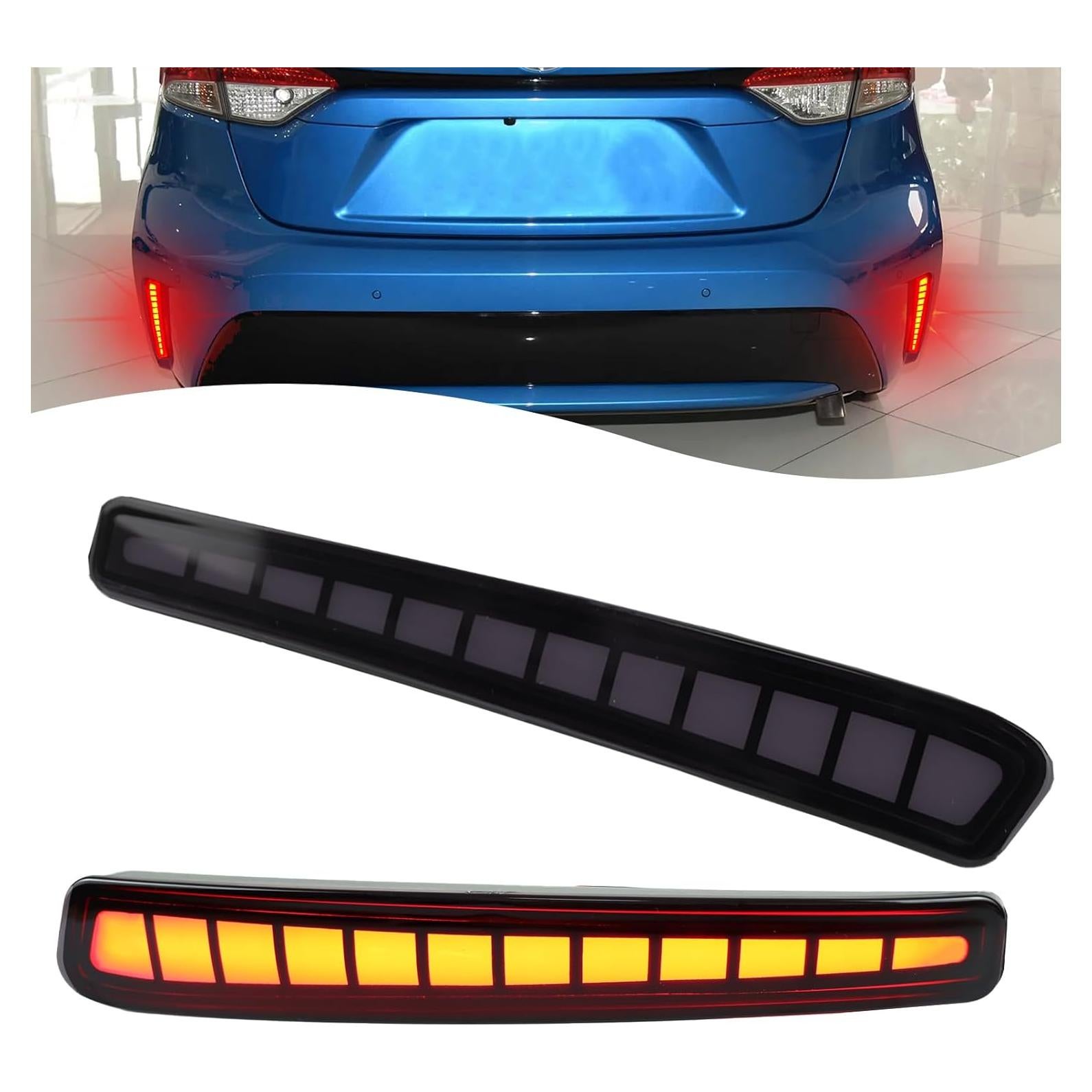Luces LED Reflectores Traseros ZDEERAOTO para Toyota Corolla 2020-2025