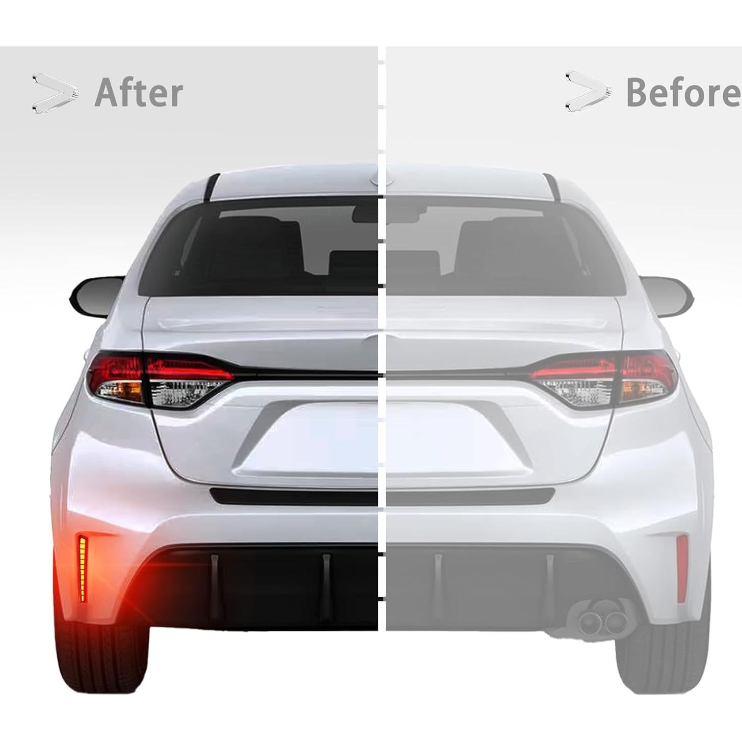 Luces LED Reflectores Traseros ZDEERAOTO para Toyota Corolla 2020-2025