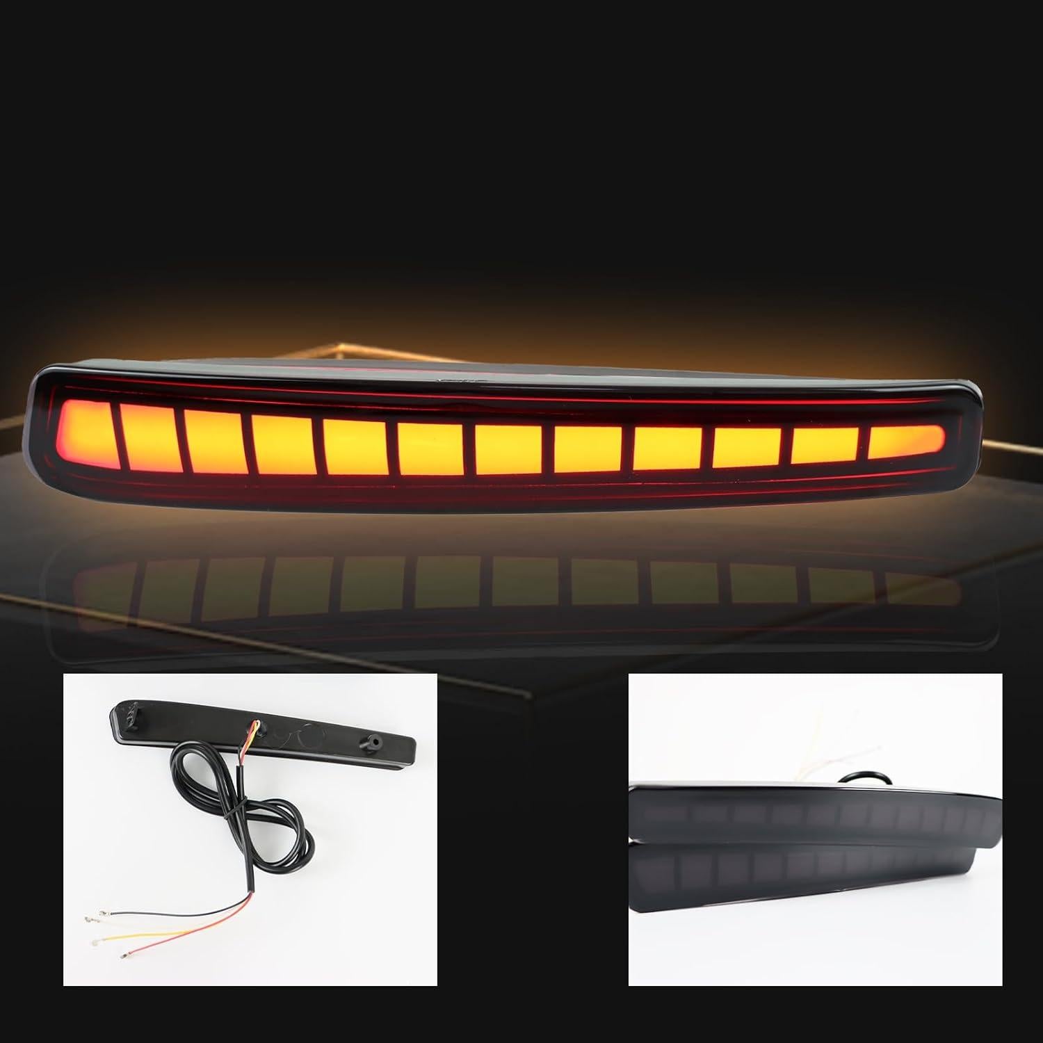 Luces LED Reflectores Traseros ZDEERAOTO para Toyota Corolla 2020-2025