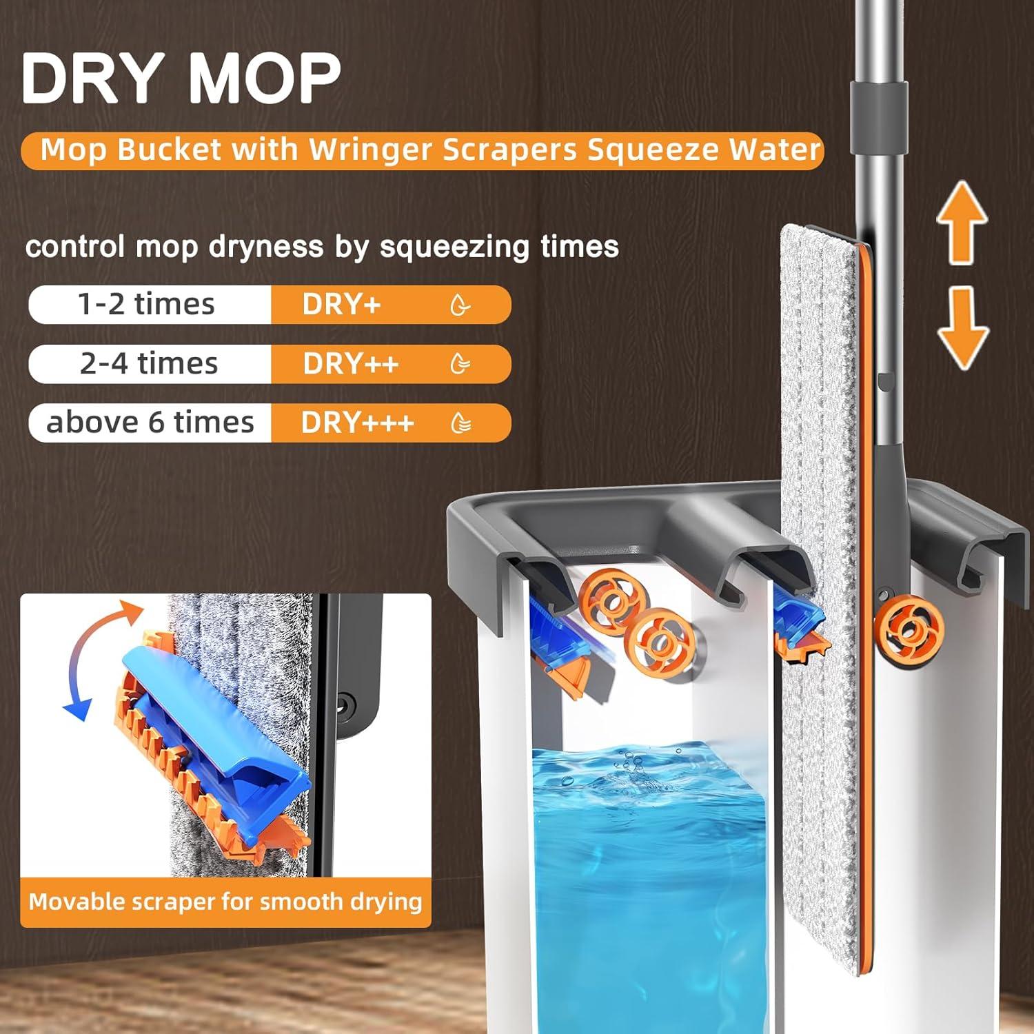 Juego de trapeador y balde MOPALL con escurridor 60"