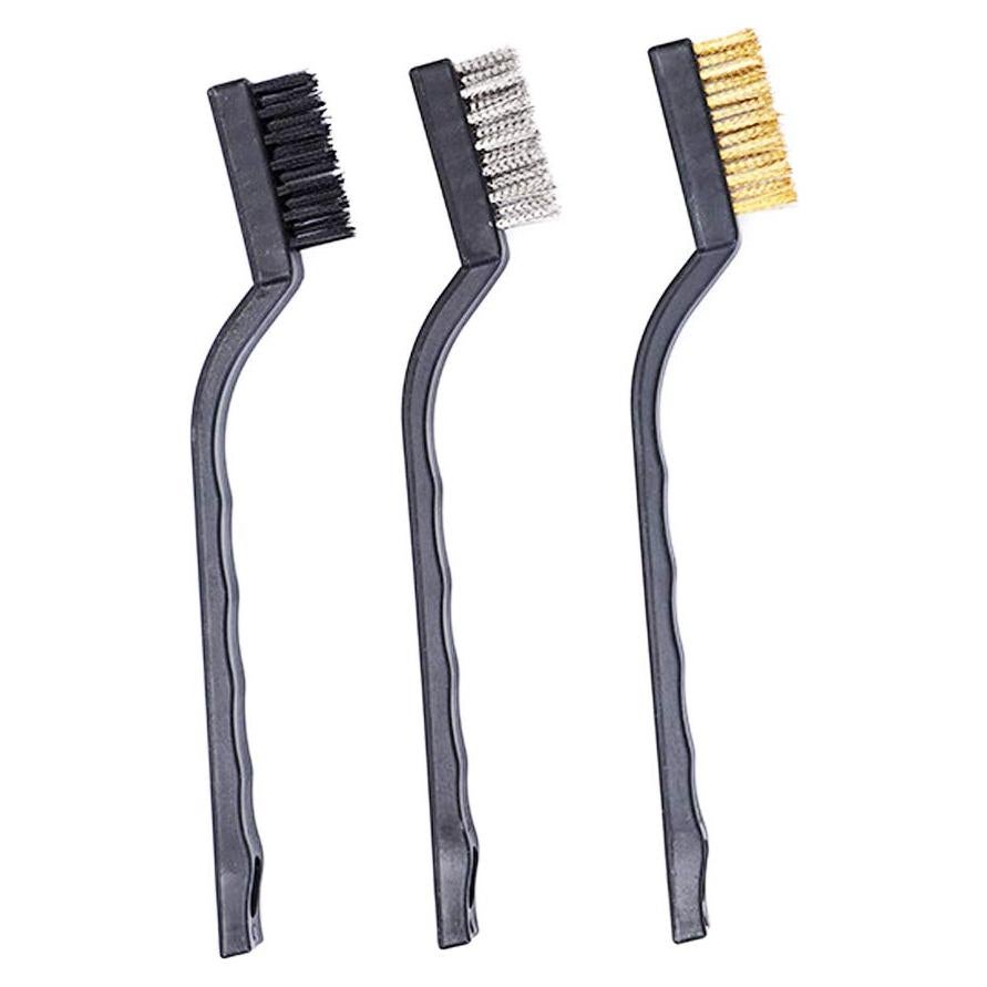 Juego de 3 Cepillos de Alambre Mini Shindamatt 17.78 cm
