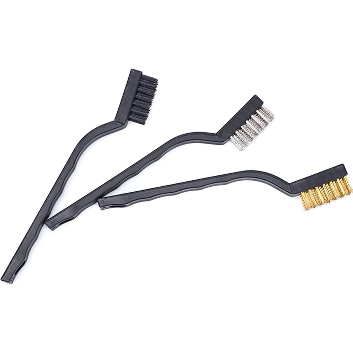 Juego de 3 Cepillos de Alambre Mini Shindamatt 17.78 cm