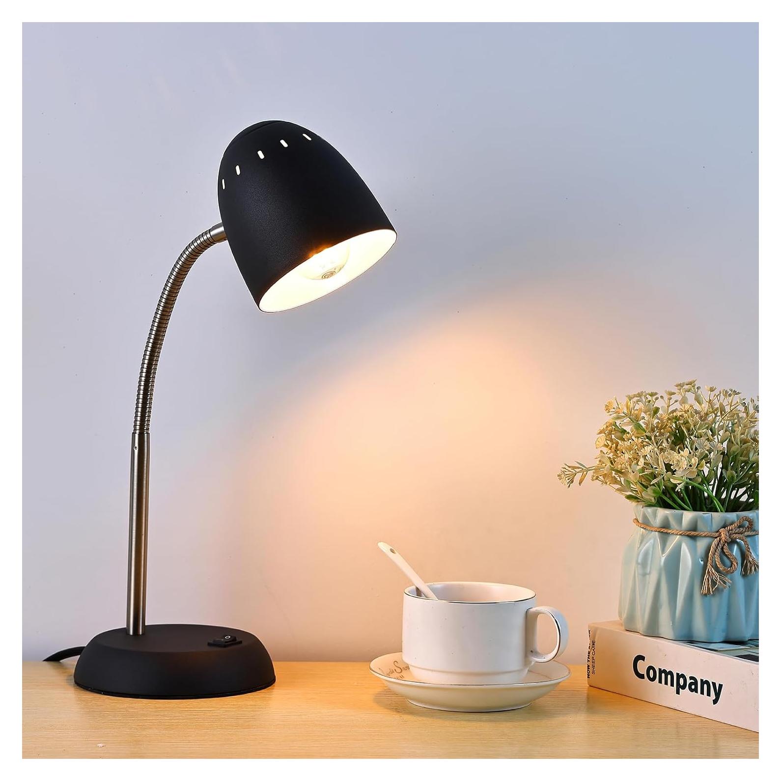 Lámpara de Escritorio CONCA E26 LED Flexible 25.9x13.5cm Negro