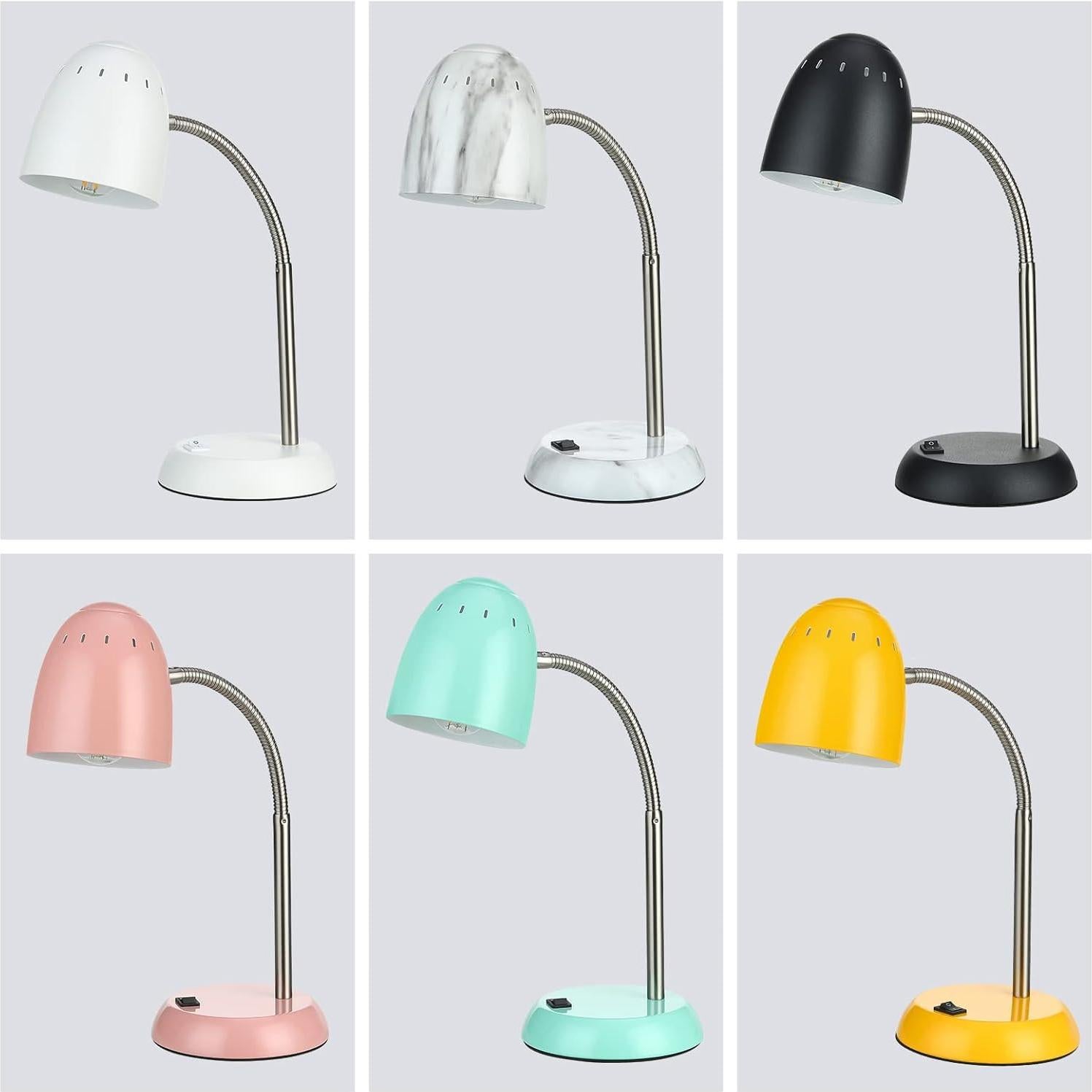 Lámpara de Escritorio CONCA E26 LED Flexible 25.9x13.5cm Negro