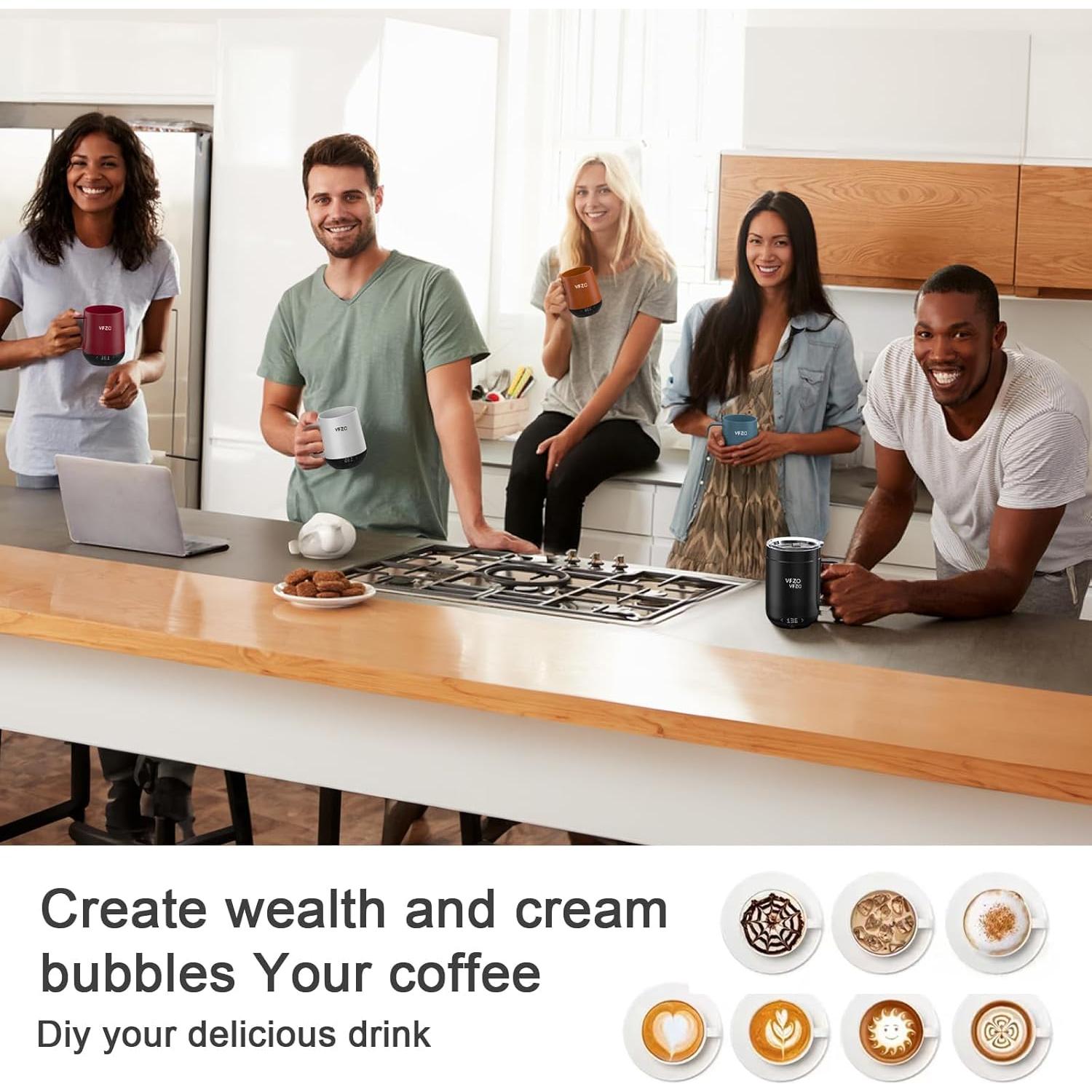 Taza Inteligente VFZO 16Oz Autocalentable Gris Azul