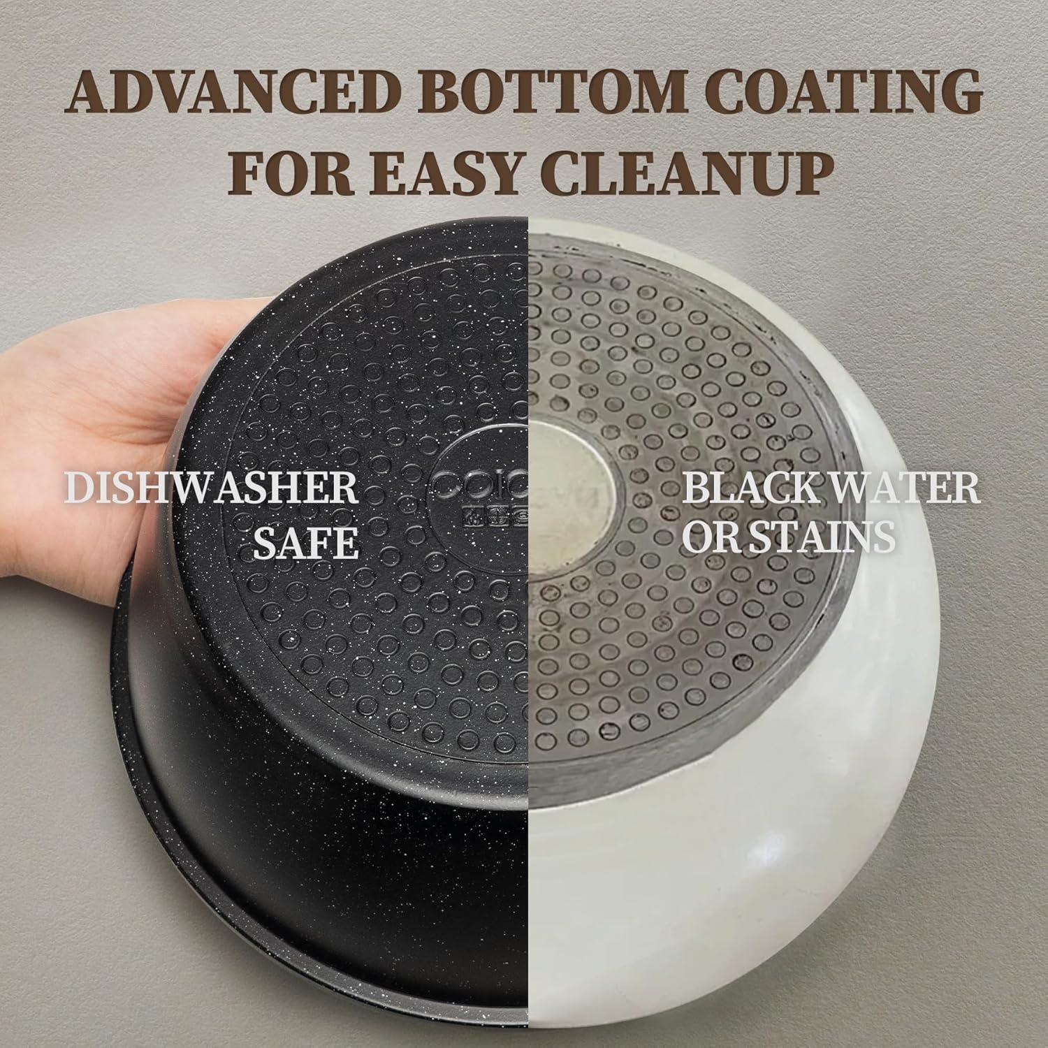 Juego de Utensilios de Cocina 23Pcs Coicur Antiadherente Negro