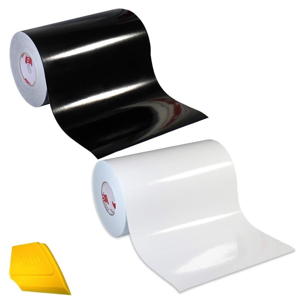 Vinilo Adhesivo ORACAL 651 30x91 cm Brillo Blanco y Negro