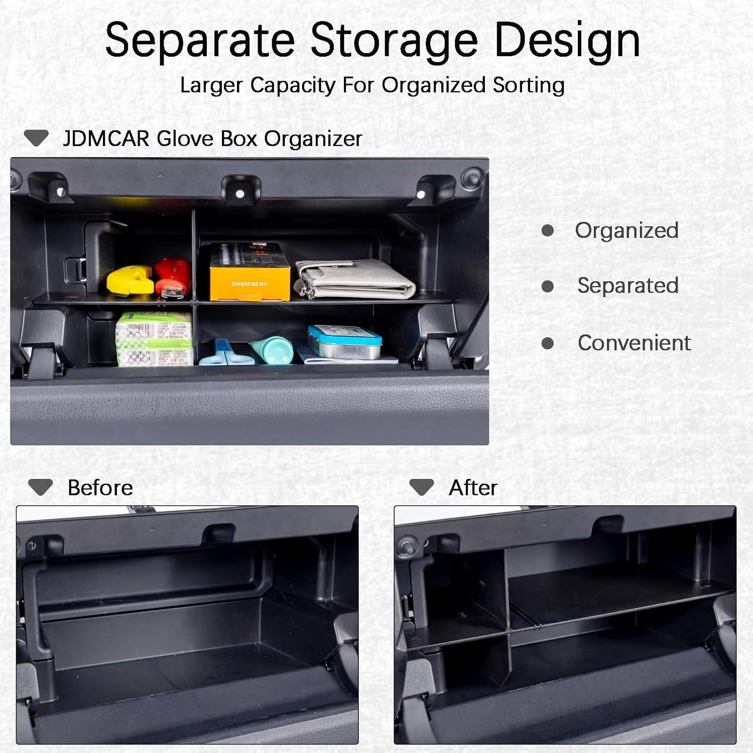 Organizador de Guantera JDMCAR para Toyota 4Runner 2025+