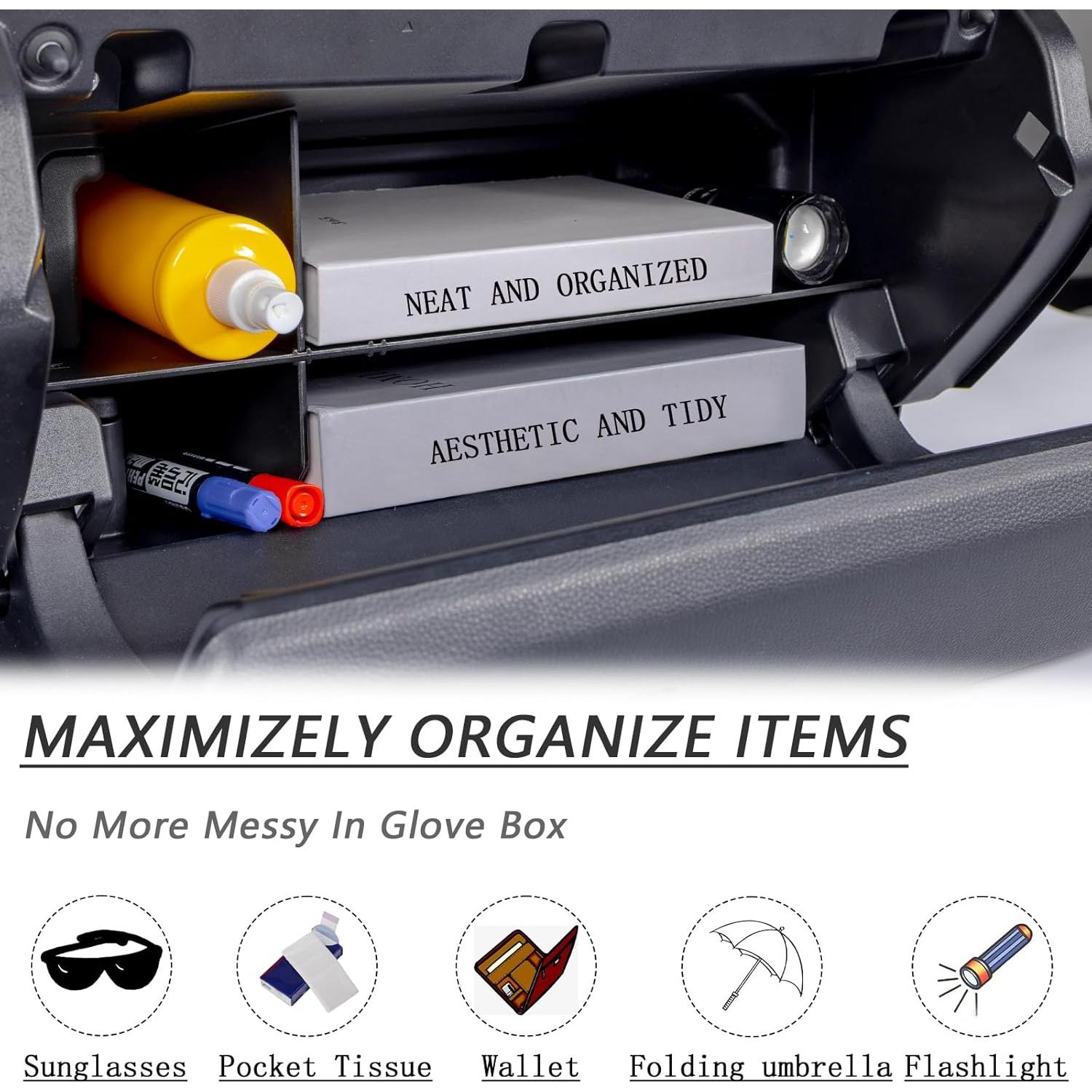 Organizador de Guantera JDMCAR para Toyota 4Runner 2025+