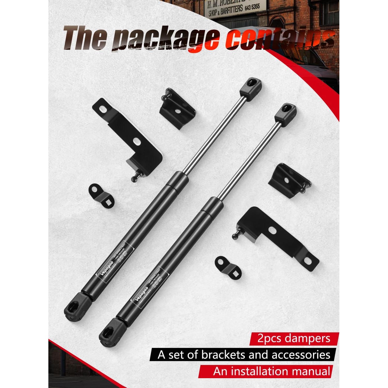 Amortiguadores de Capó Delantero Vepagoo para Nissan 2004-2018