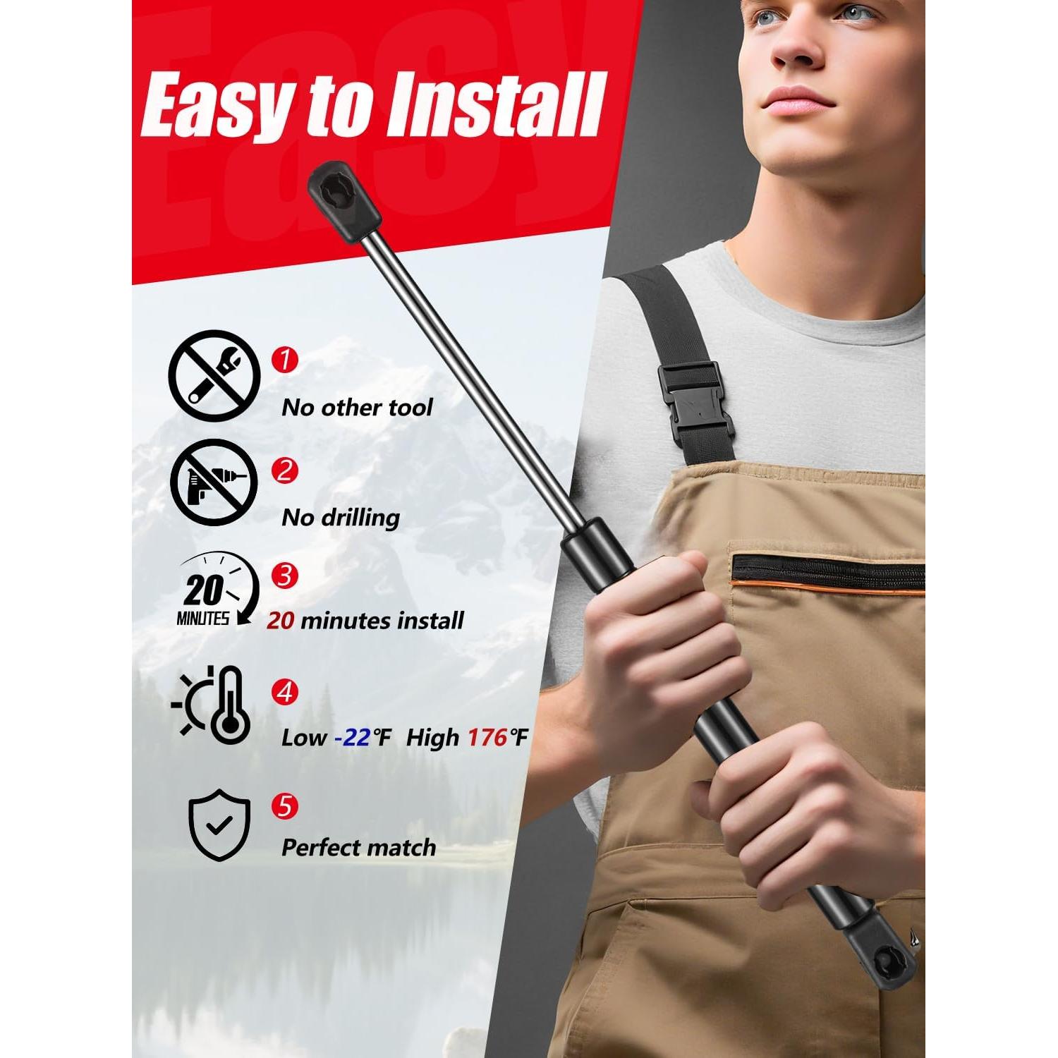 Amortiguadores de Capó Delantero Vepagoo para Nissan 2004-2018