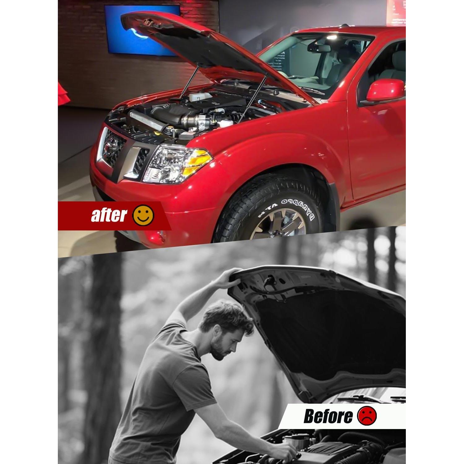 Amortiguadores de Capó Delantero Vepagoo para Nissan 2004-2018