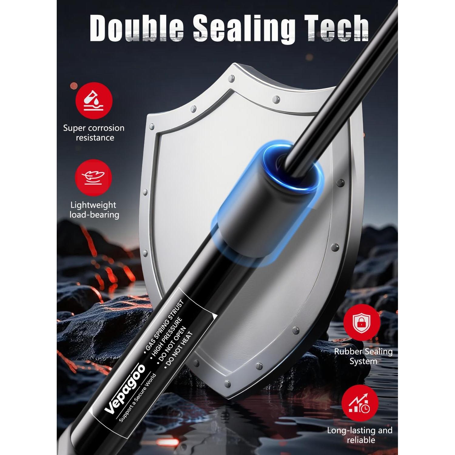 Amortiguadores de Capó Delantero Vepagoo para Nissan 2004-2018