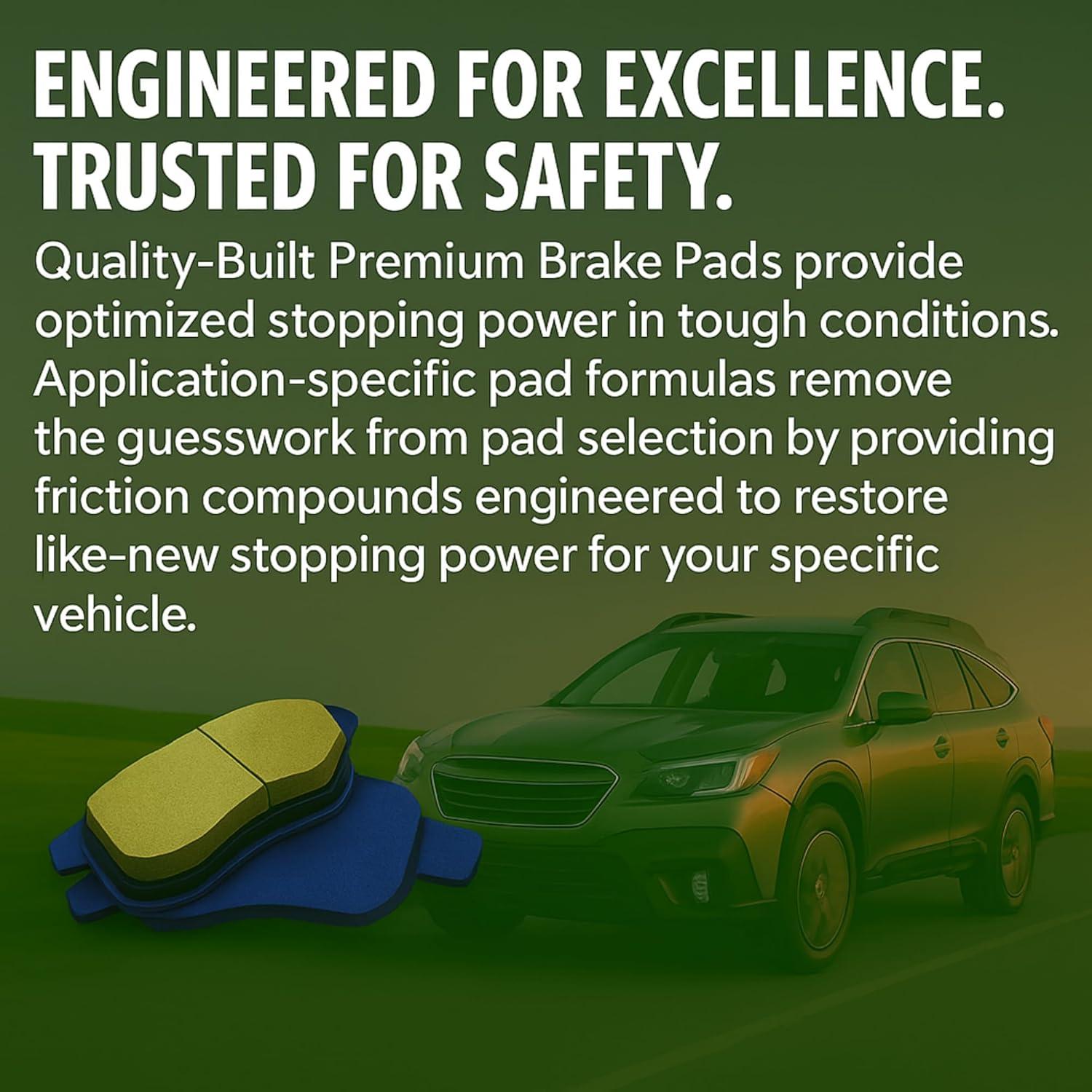 Pastillas de freno cerámicas Quality-Built 1001-1001C delanteras