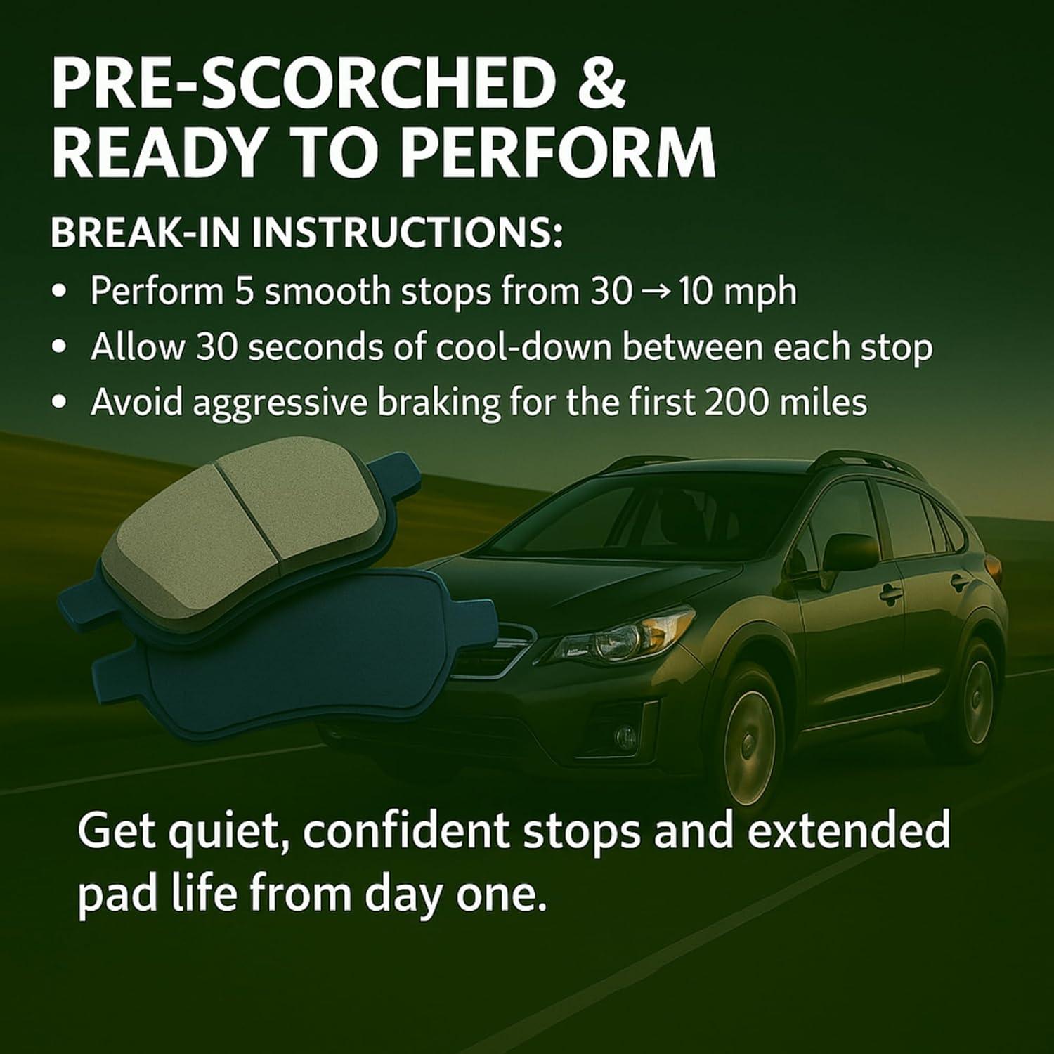 Pastillas de freno cerámicas Quality-Built 1001-1001C delanteras