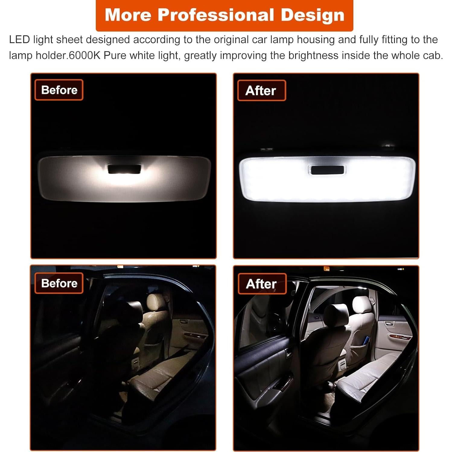 Luz LED Interior Toyota ZEN HON 6000K para Tacoma RAV4 BZ4X