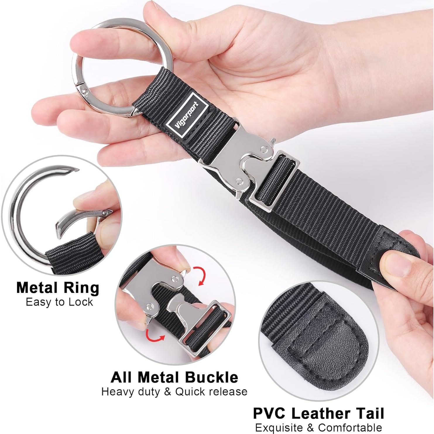 Correa Sujetadora de Chaqueta Vigorport VigorGripper Negro