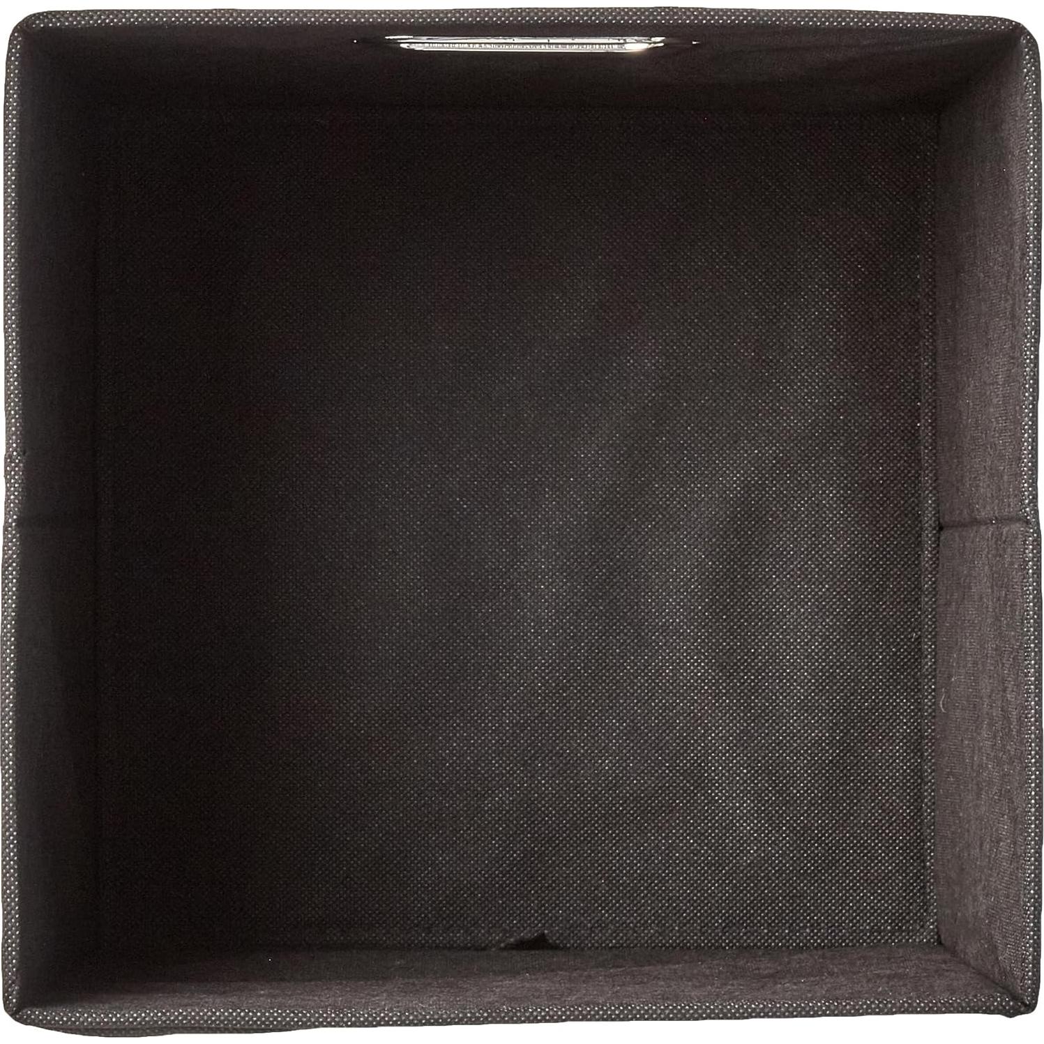 Organizador de Almacenamiento Plegable Amazon Basics, 6 Piezas, Negro