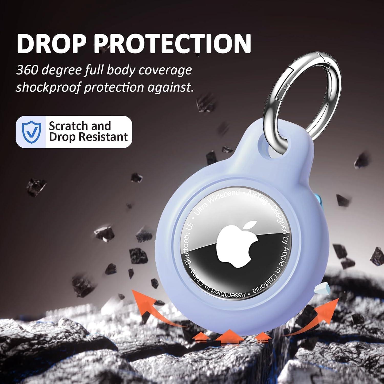 Funda Impermeable Criyar para AirTag - 4 Pack, Anti-Rayas