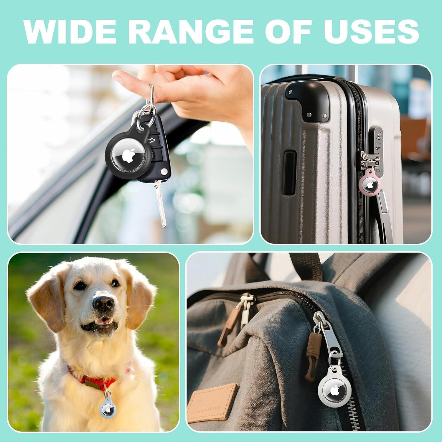 Funda Impermeable Criyar para AirTag - 4 Pack, Anti-Rayas