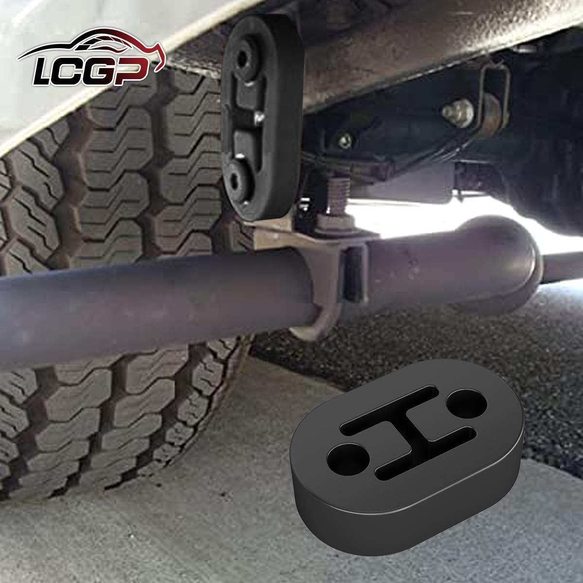 Soporte de goma para escape LCGP 2 agujeros 4PCS 1.14 cm