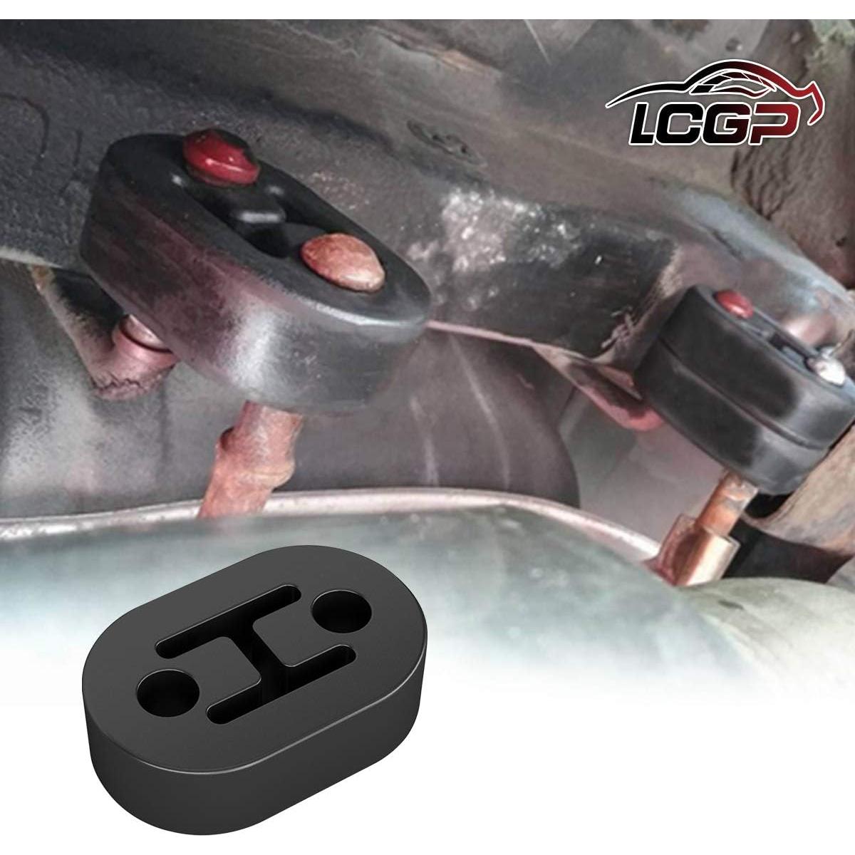 Soporte de goma para escape LCGP 2 agujeros 4PCS 1.14 cm