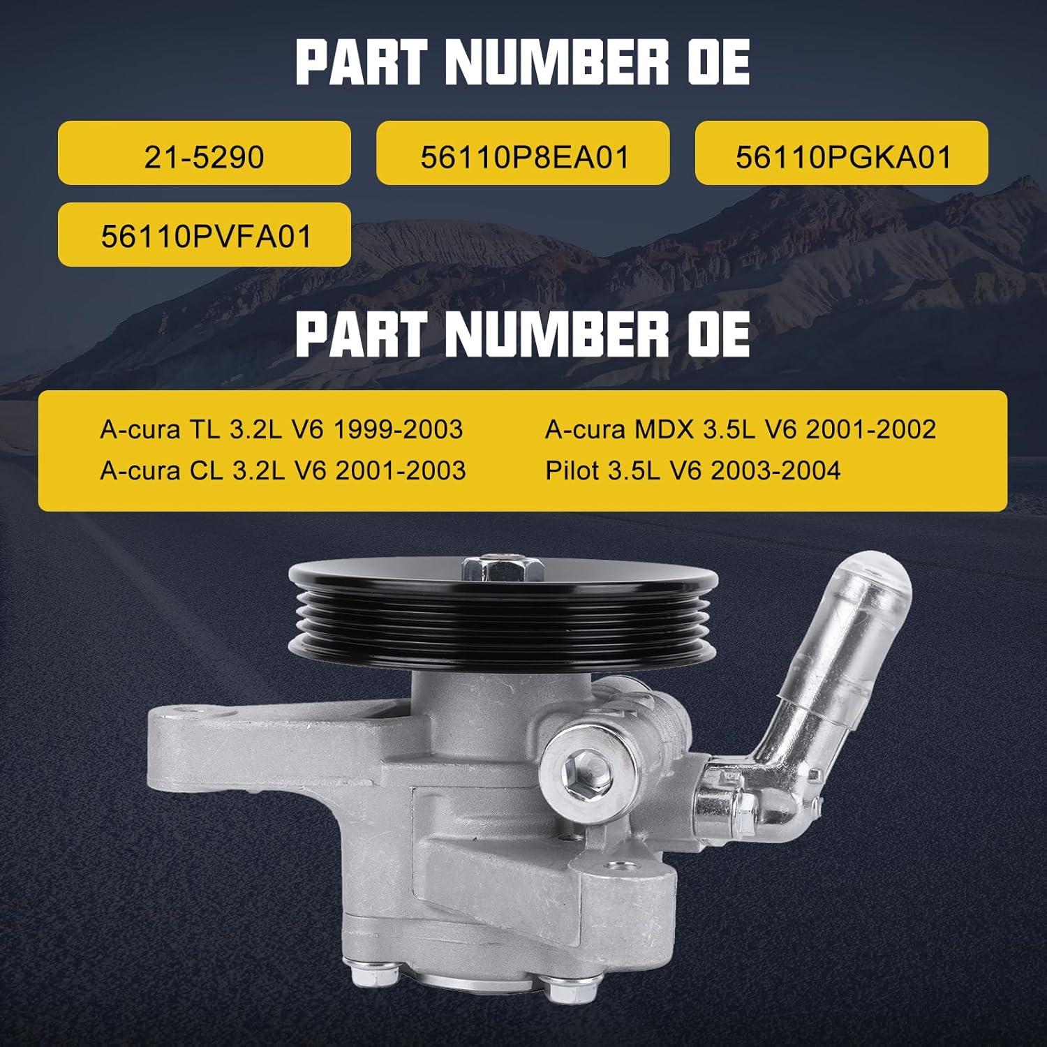 Bomba de dirección asistida Alikali para Acura TL 3.2L V6 1999-2003