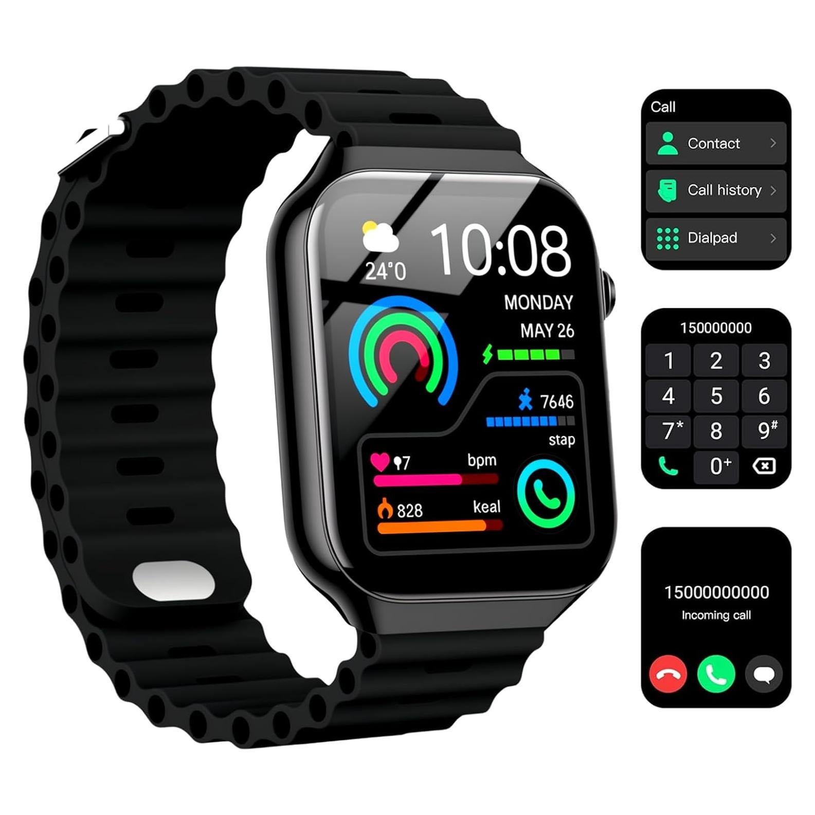 Reloj Inteligente Nanphn Fitness 2.01" Bluetooth Negro