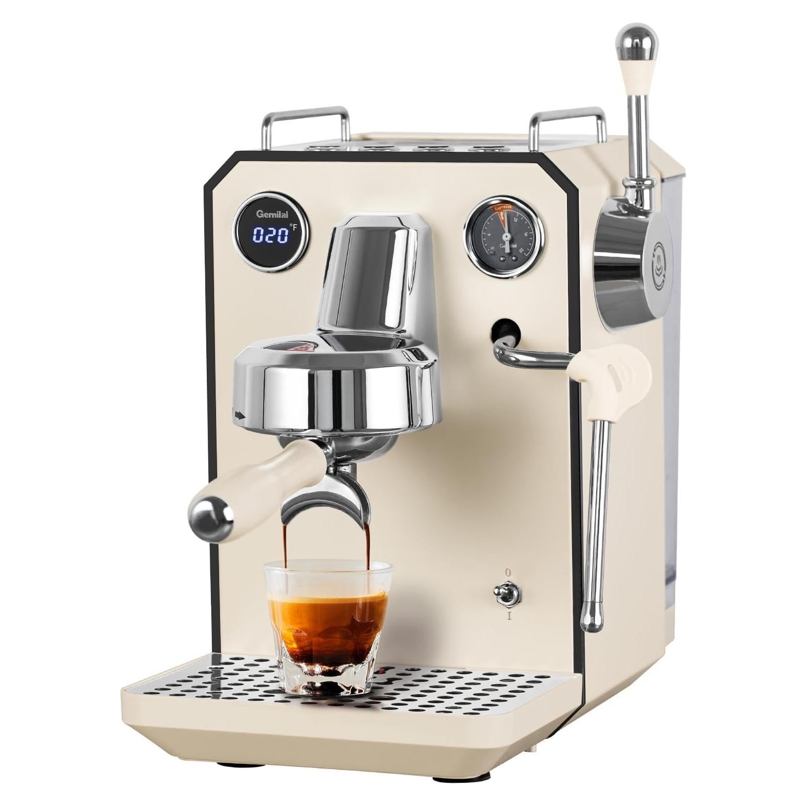 Máquina de Espresso Gemilai G3006, 15 Bar, Semi-Automática, 1.68L