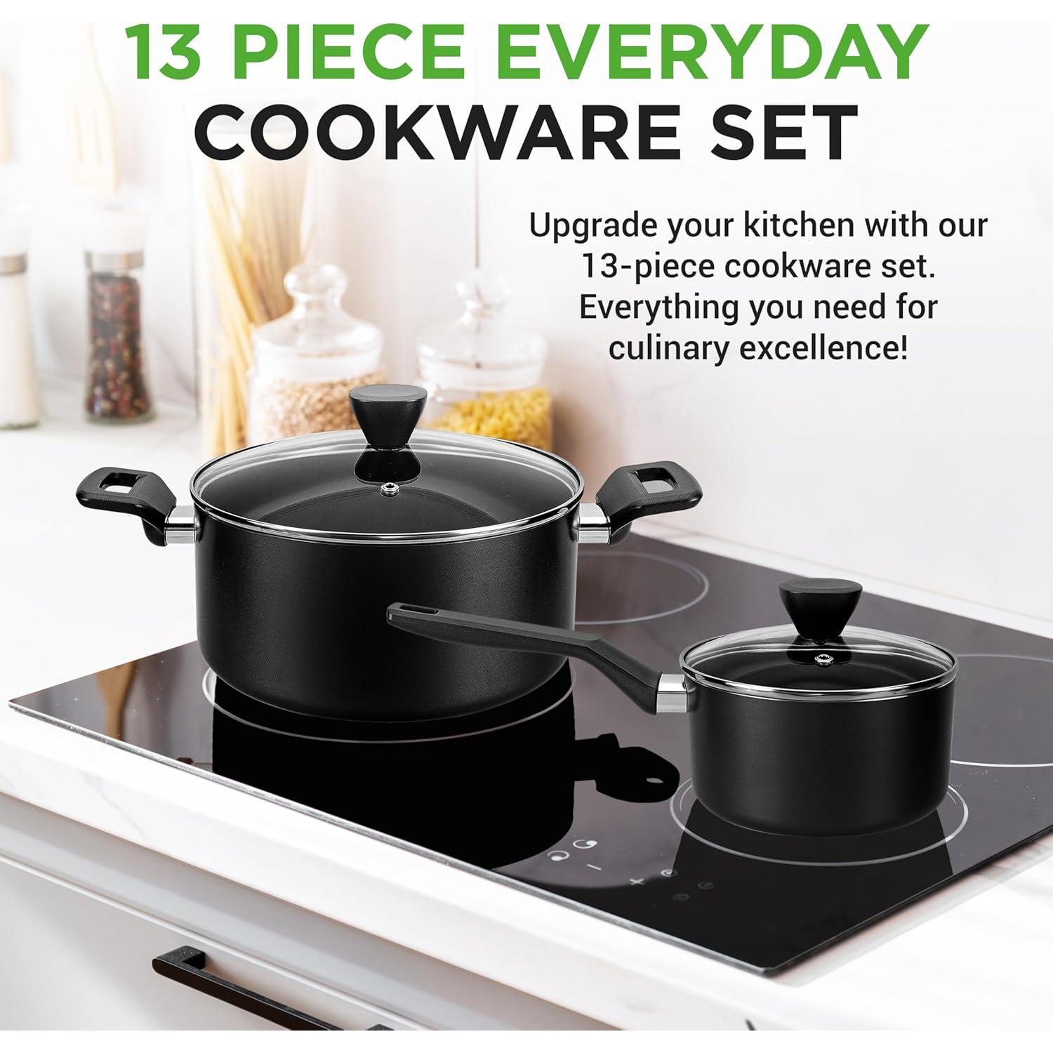 Set de Utensilios de Cocina Antiadherentes NutriChef 13 Piezas