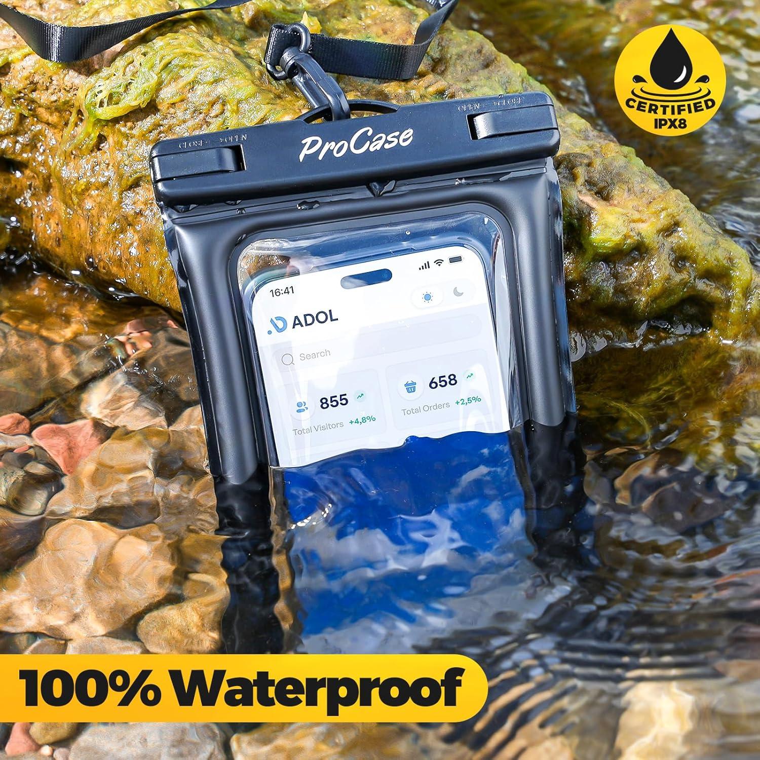 Funda Impermeable Flotante ProCase para Teléfono hasta 7"