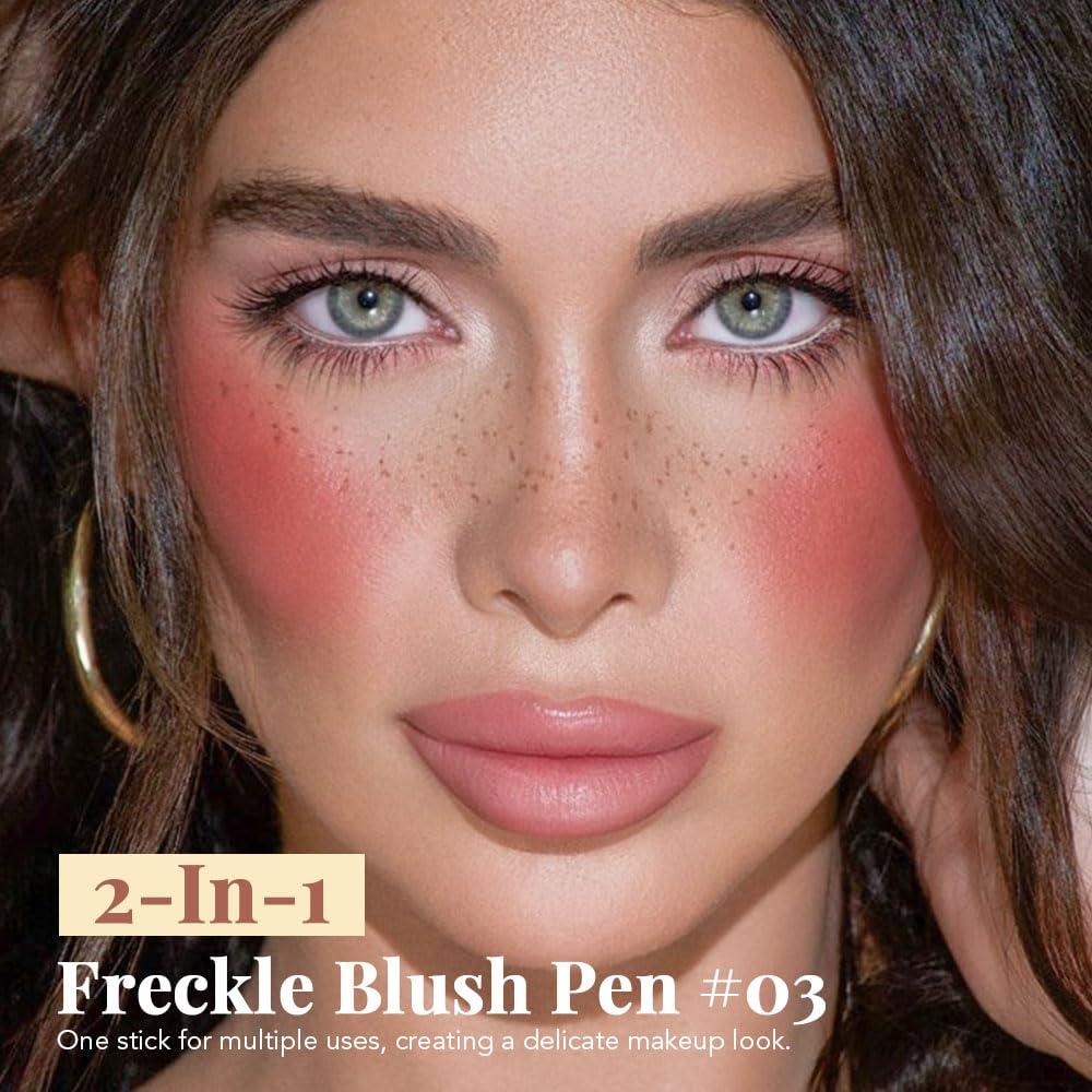 Bolígrafo de Maquillaje 2 en 1 CAKAILA Castaño y Rosa