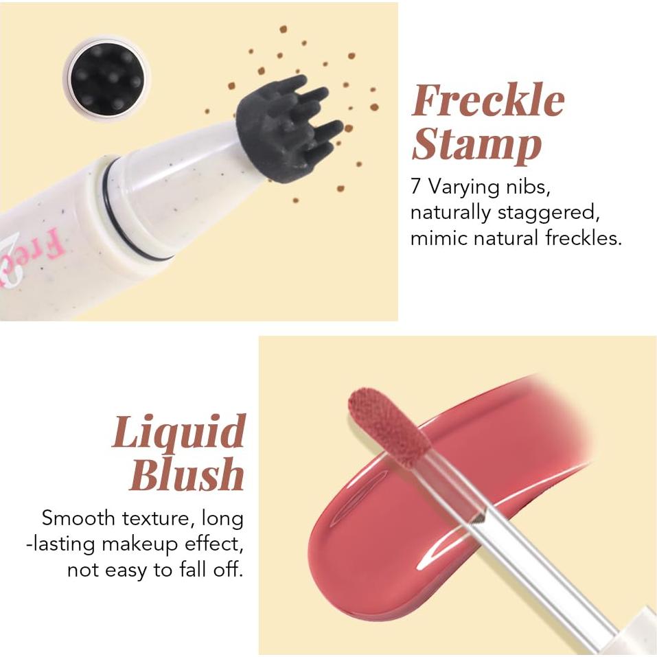 Bolígrafo de Maquillaje 2 en 1 CAKAILA Castaño y Rosa