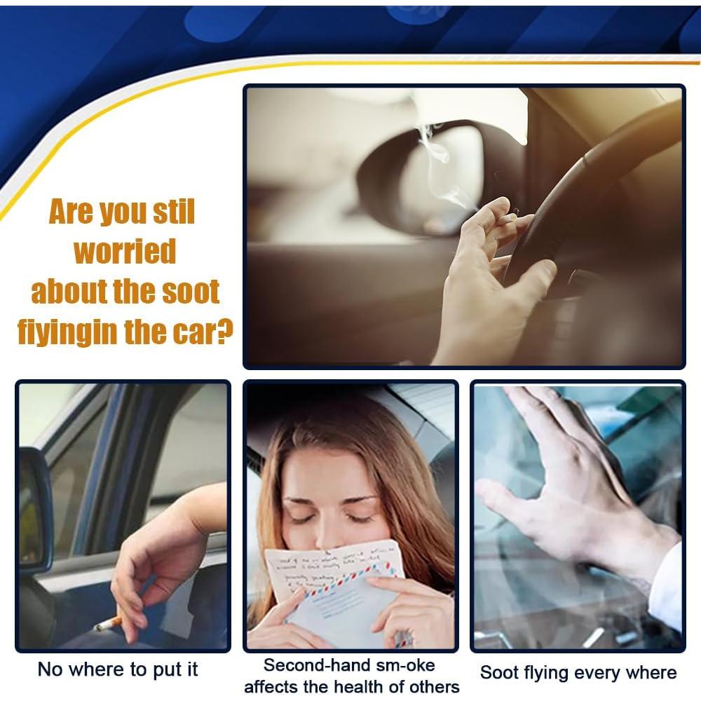 Cenicero de coche RGOAANC con tapa a prueba de olores 9cm