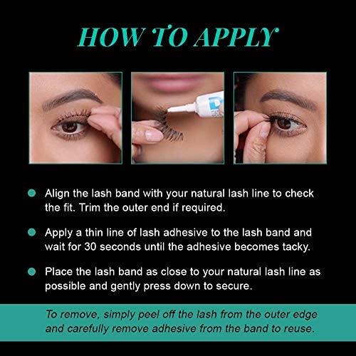 Pestañas Postizas Ardell Natural 110 Negro - 4 Pares Reutilizables