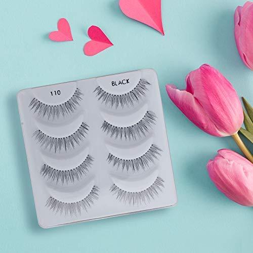 Pestañas Postizas Ardell Natural 110 Negro - 4 Pares Reutilizables