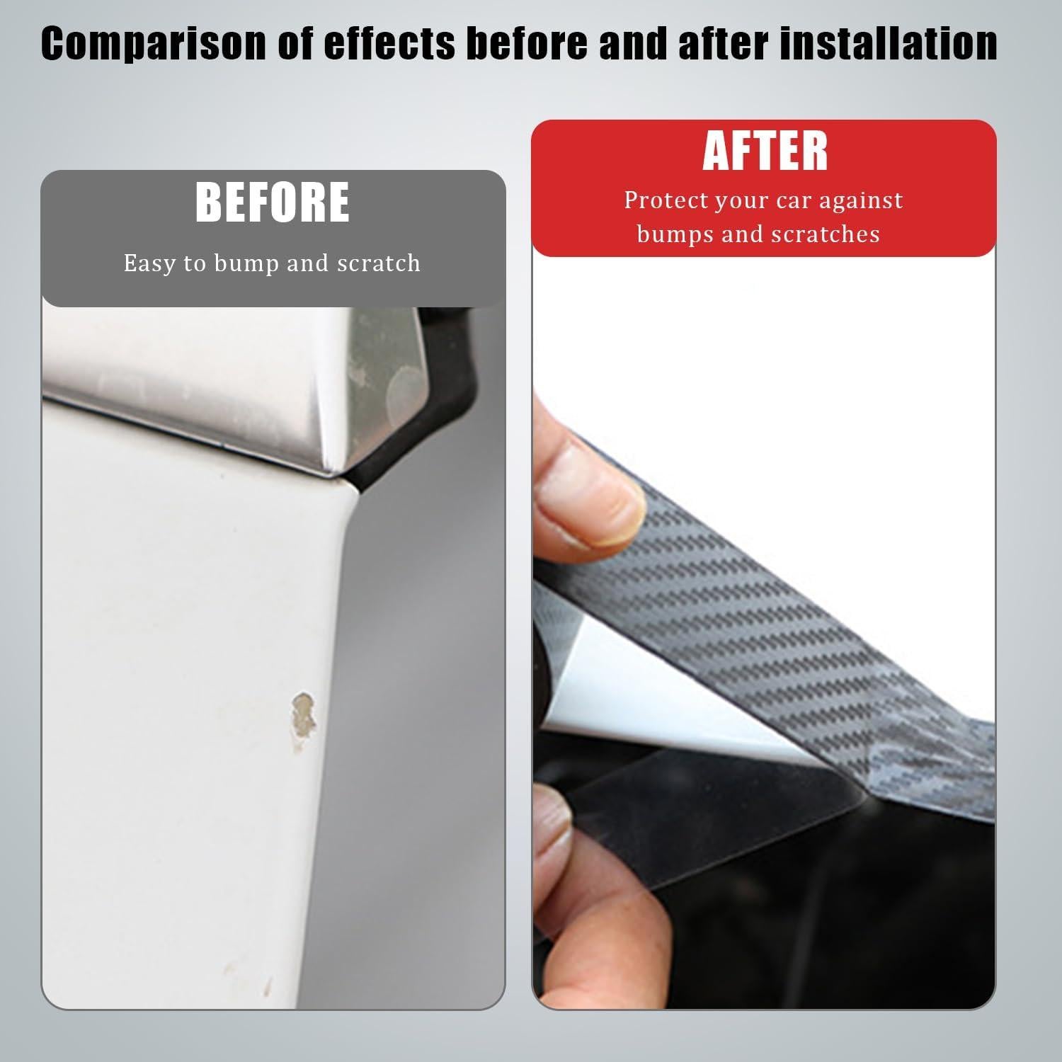 Protector de Bisel de Puerta Smeyta 5cm x 10m Fibra de Carbono