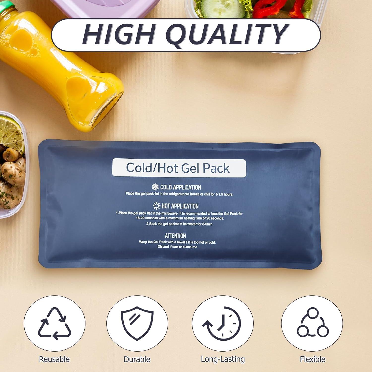 Paquete de Gel Frío y Caliente KAERMO 4PCS 10x23 cm Alivio Dolor