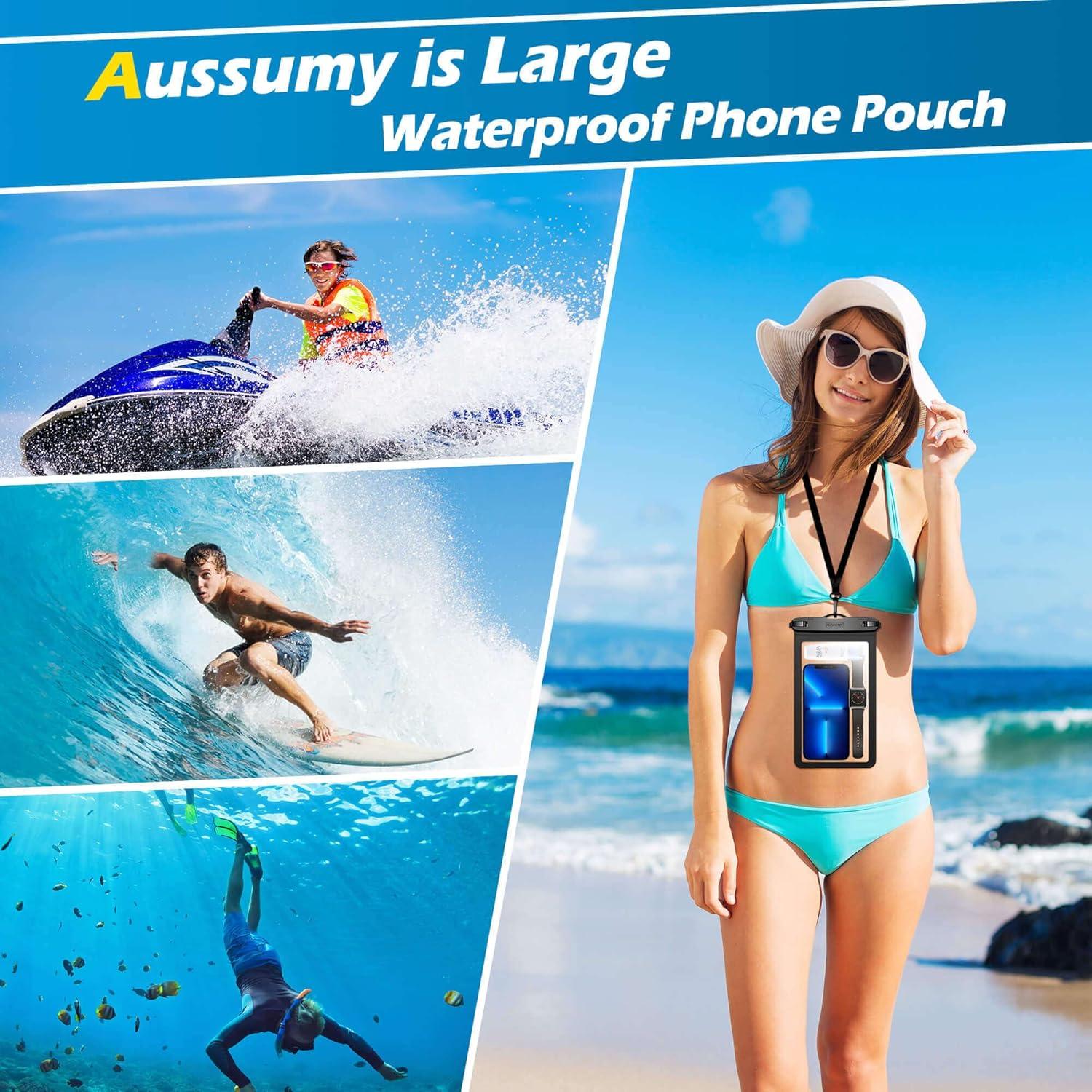 Funda impermeable para celular Aussumy - Paquete de 2