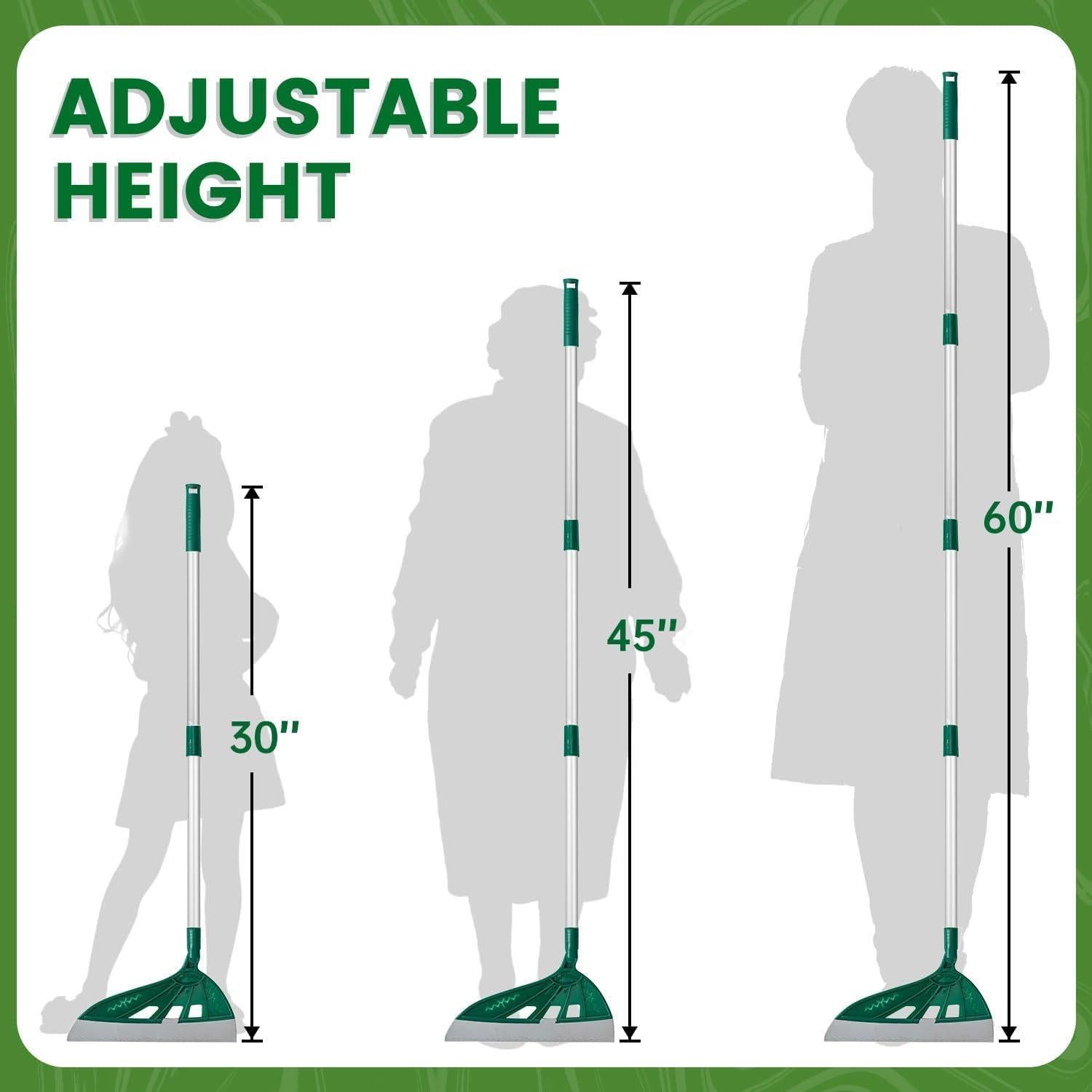 Escoba Raspadora Ajustable Inpack 60 cm Silicona Verde