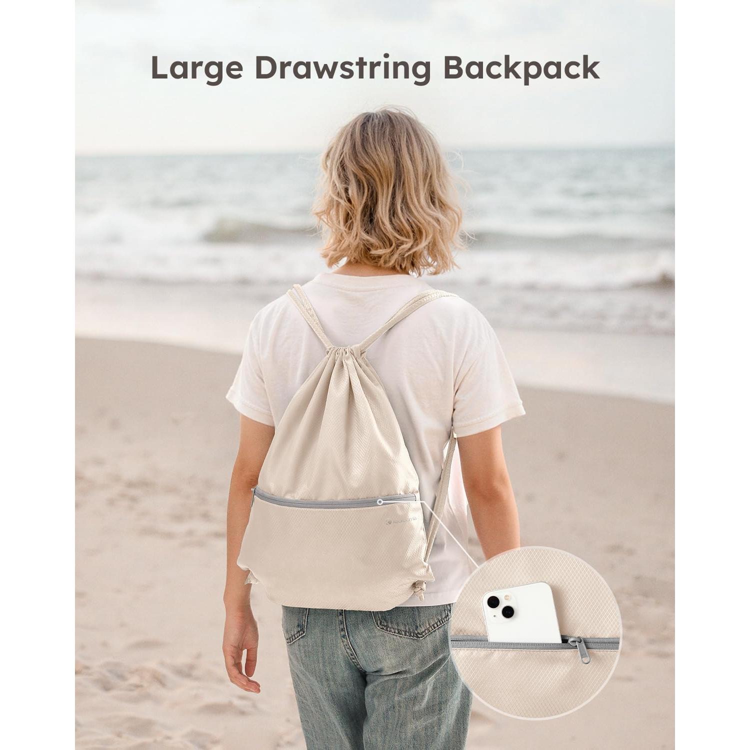 Set de 4 Cubos de Compresión Kookoomia Beige para Viaje