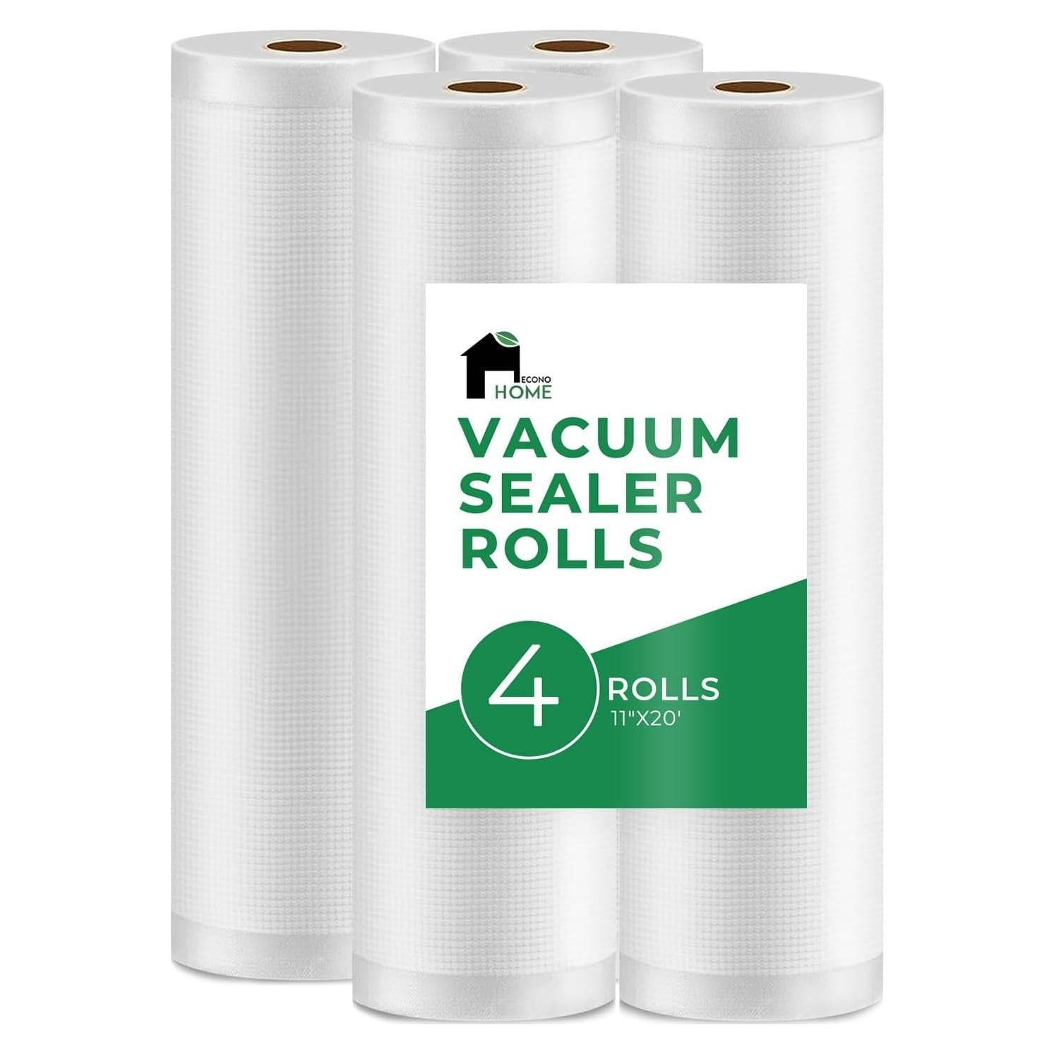 Bolsas de Sellado al Vacío EconoHome 4 Paquete 27.94cm x 6.1m