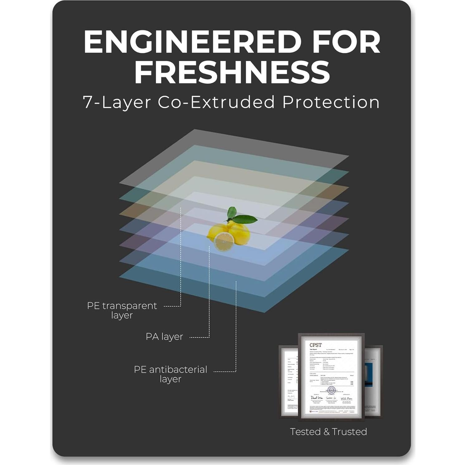 Bolsas de Sellado al Vacío EconoHome 4 Paquete 27.94cm x 6.1m