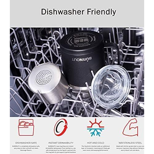 Taza de Control de Temperatura BurnOut 2.0 396g Negra