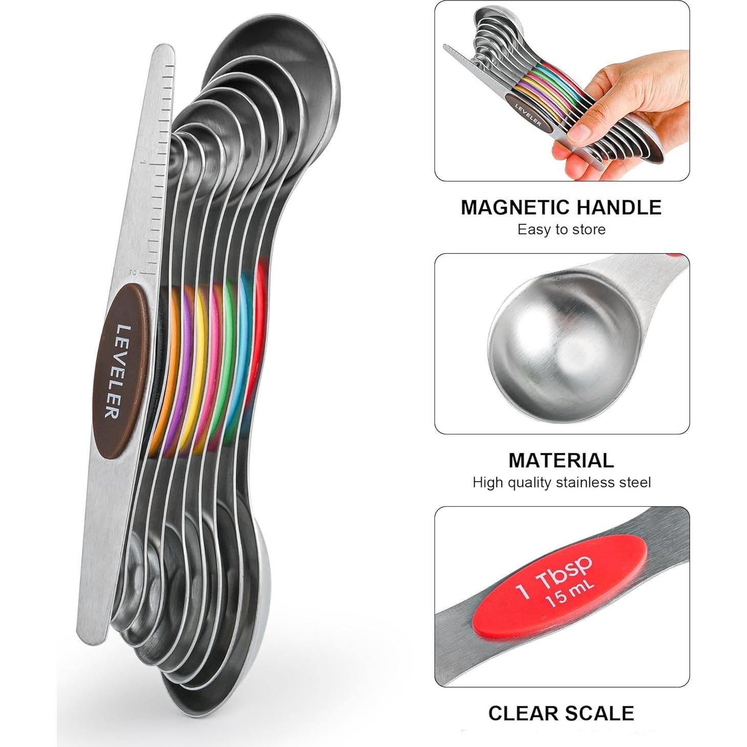 Juego de Tazas y Cucharas Medidoras Smithcraft 16 Acero Inoxidable