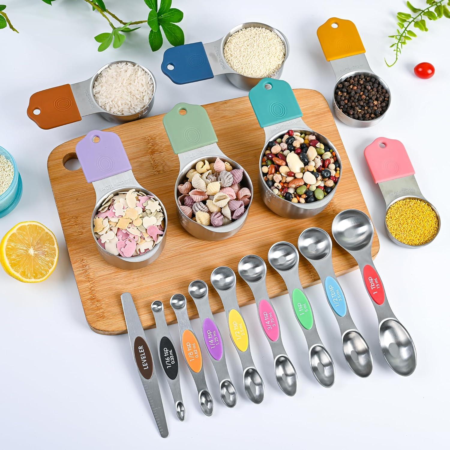 Juego de Tazas y Cucharas Medidoras Smithcraft 16 Acero Inoxidable